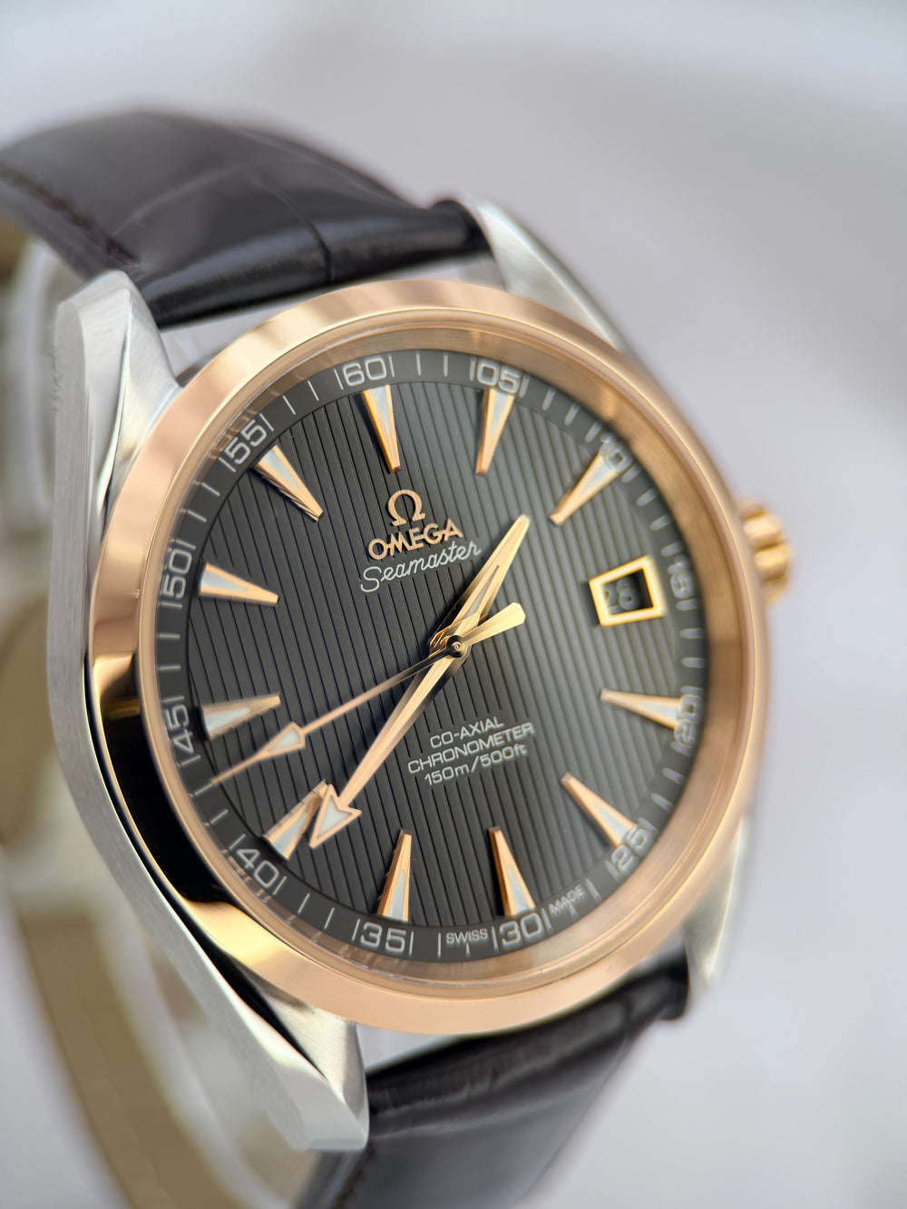 Seamaster Aqua Terra 41.5mm 18K Sedna™ Gold Bezel | Ref. 231.23.42.21.06.001 | 2014 Mint Full Set