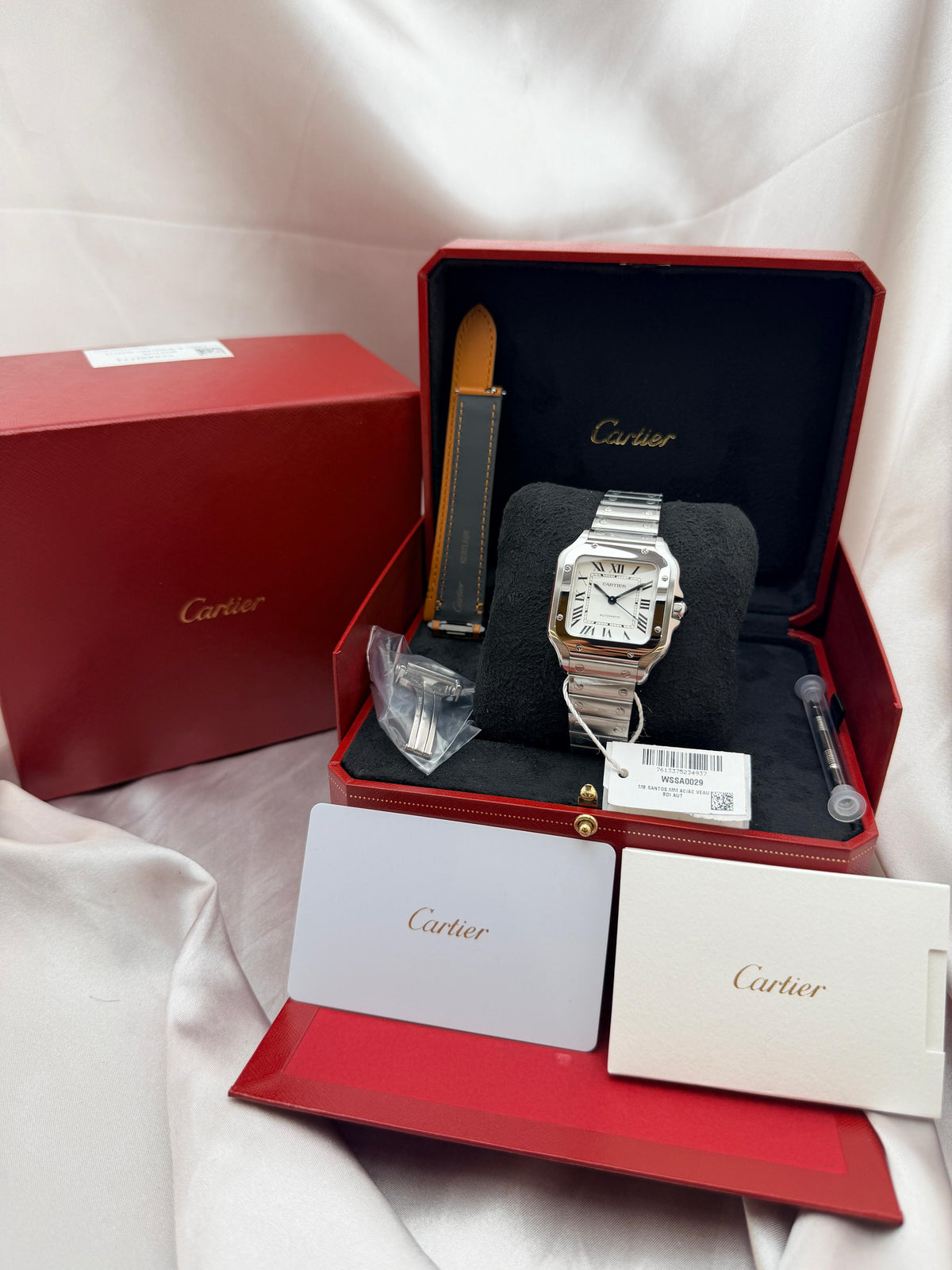Cartier Santos de Cartier Medium 35.1mm Steel | Ref. WSSA0029 | 08/2026 Brand New Full Set