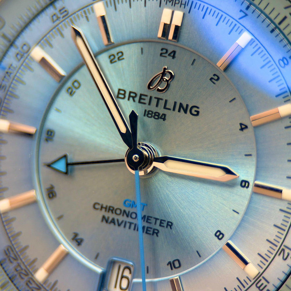 Navitimer Automatic GMT 41mm Ice Blue Dial | Ref. A32310171C1P1 | 2025 Full Set (+ Extra Mesh Bracelet)