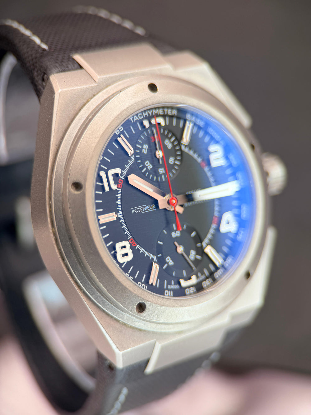 Ingenieur Chronograph AMG Titanium 42.5mm | Ref. IW3725 | Open-Dated Mint Full Set