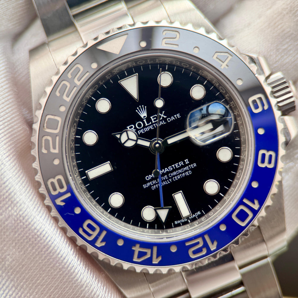 GMT-Master II "Batman" Oyster 40mm | Ref. 116710BLNR | 2015 Unpolished Full Set (+ Original Receipt)