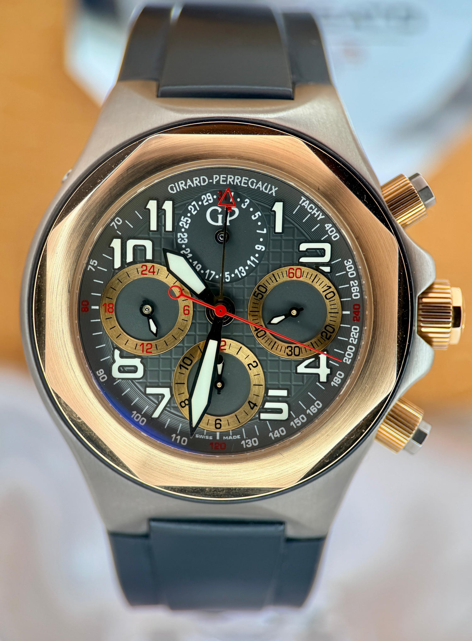 Laureato EVO3 Chrono Titanium & 18K Rose Gold 44mm | Ref. 80180 | Full Set (+ 2008 Receipt)