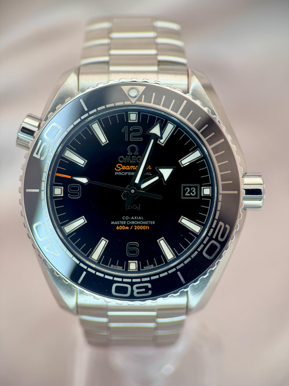 Seamaster Planet Ocean 600M 43.5mm Black Ceramic | Ref. 215.30.44.21.01.001 | 2023 Full Set (Fresh Omega Service 2026)