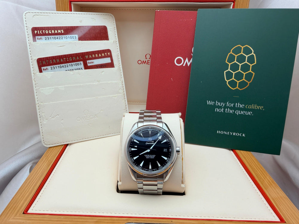 Seamaster Aqua Terra 41.5mm Black Teak Dial | Ref. 231.10.42.21.01.003 | Open-Dated Full Set