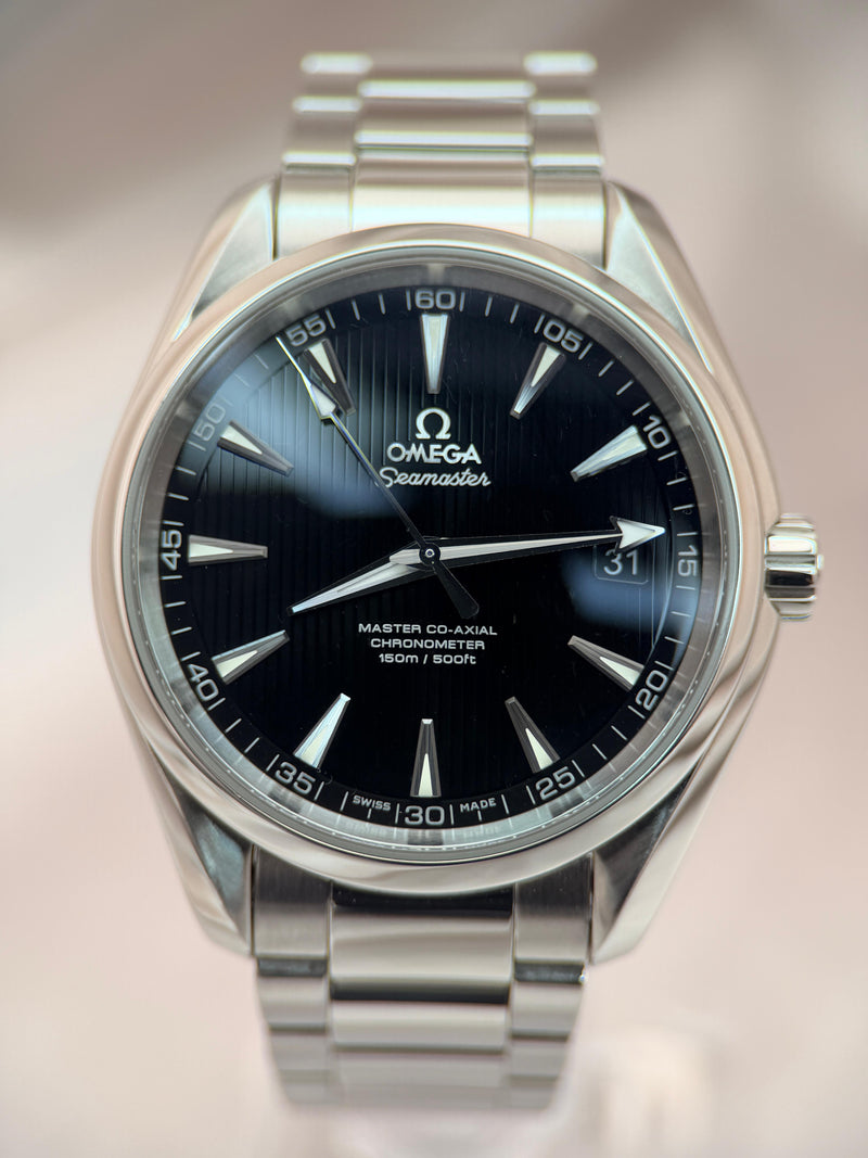 Seamaster Aqua Terra 41.5mm Black Teak Dial | Ref. 231.10.42.21.01.003 | Open-Dated Full Set