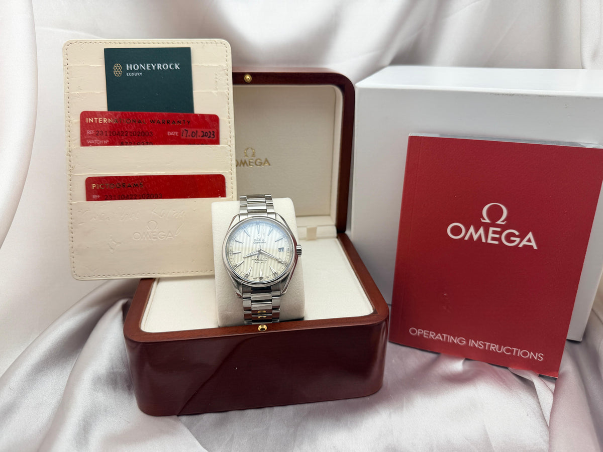 Seamaster Aqua Terra 41.5mm Silver Teak Dial | Ref. 231.10.42.21.02.003 | 2023 Mint Full Set
