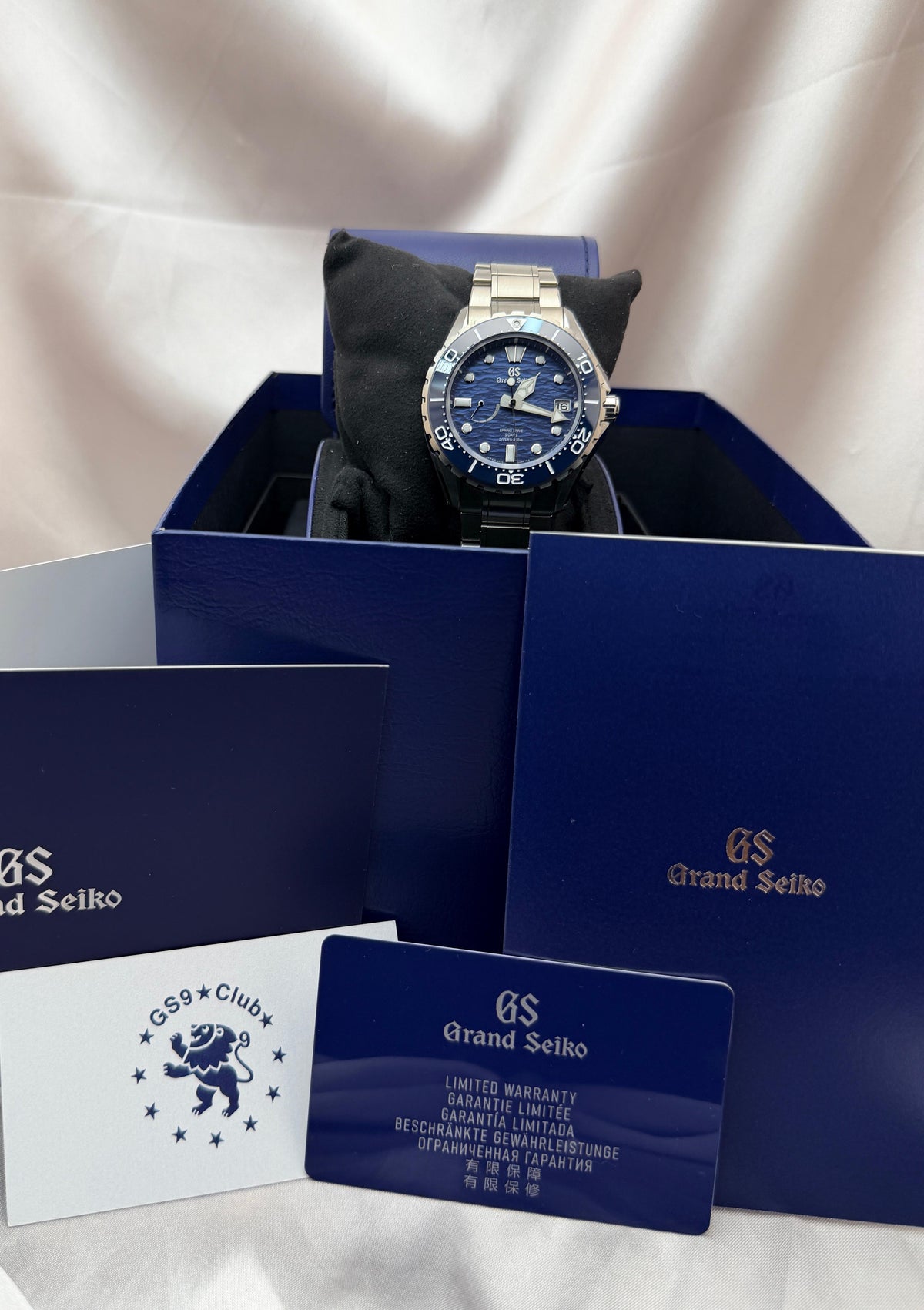 Evolution 9 Diver 43.8mm "Ushio" Blue SLGA023G | 2024 Titanium Mint Full Set