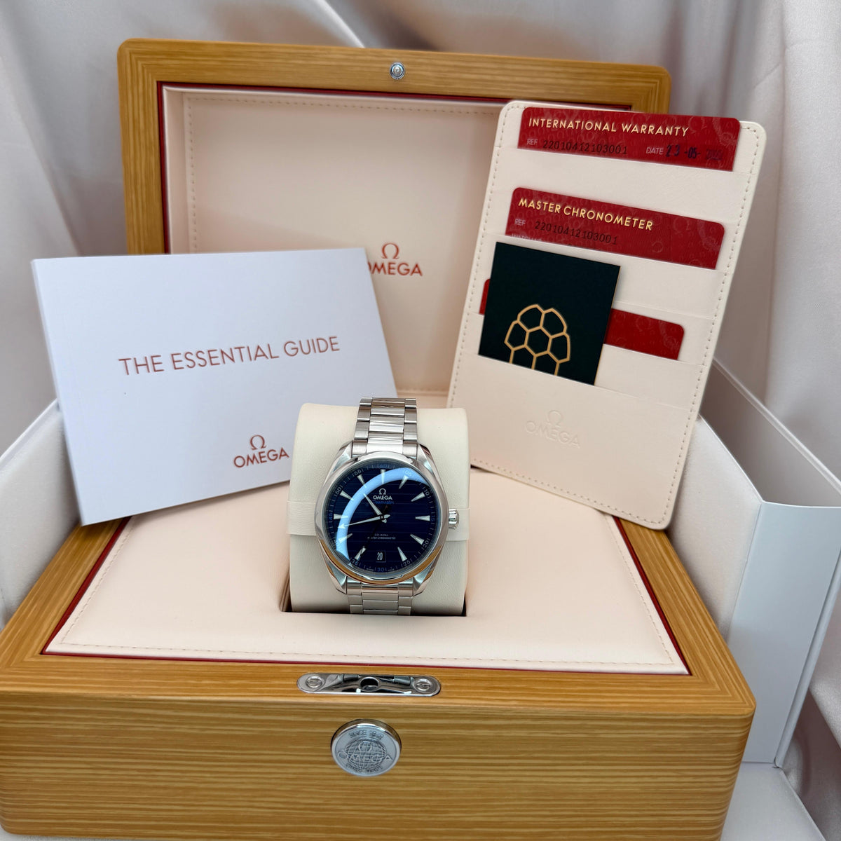 Seamaster Aqua Terra 41mm Blue Teak Dial | Ref. 220.10.41.21.03.001 | 2022 Mint Full Set (Warranty to 2027)