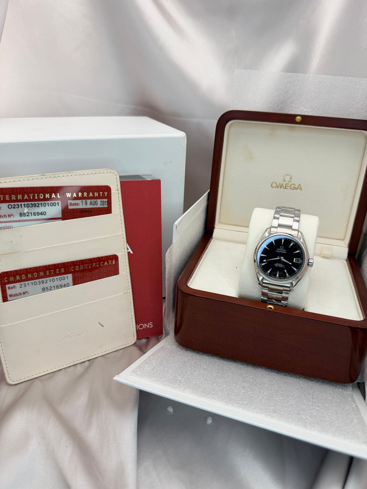 Seamaster Aqua Terra 38.5mm Black Teak Dial | Ref. 231.10.39.21.01.001 | 2011 Mint Full Set (Serviced)