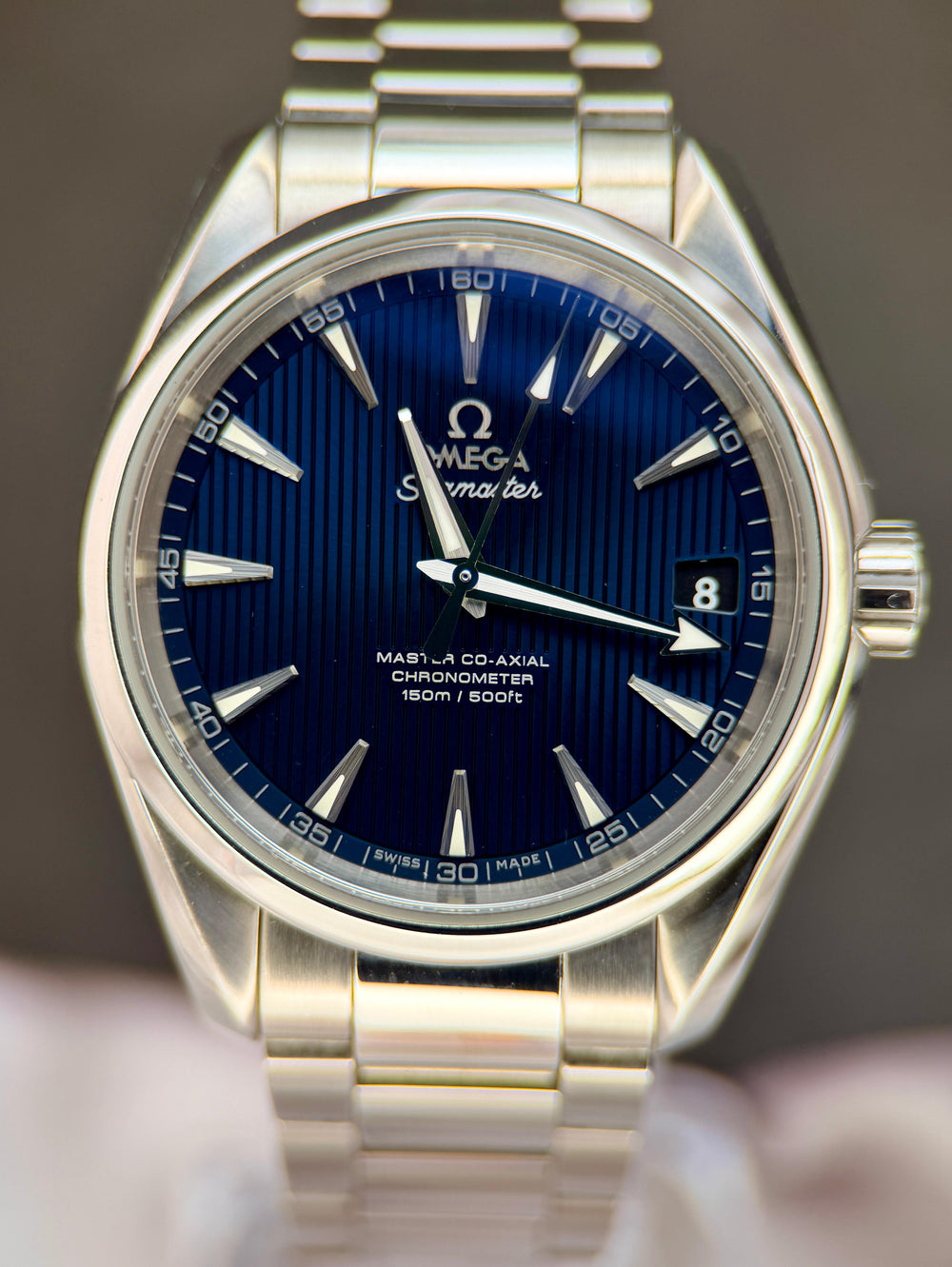 Seamaster Aqua Terra 38.5mm Blue Teak Dial | Ref. 231.10.39.21.03.002 | 2019 Mint Full Set (Serviced)
