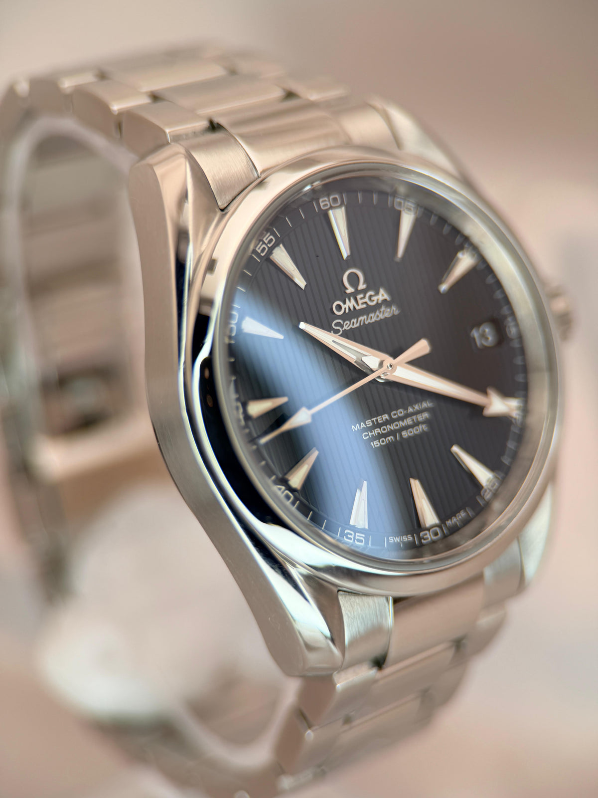 Seamaster Aqua Terra 38.5mm Blue Teak Dial | Ref. 231.10.39.21.03.002 | 2019 Mint Full Set (Serviced)