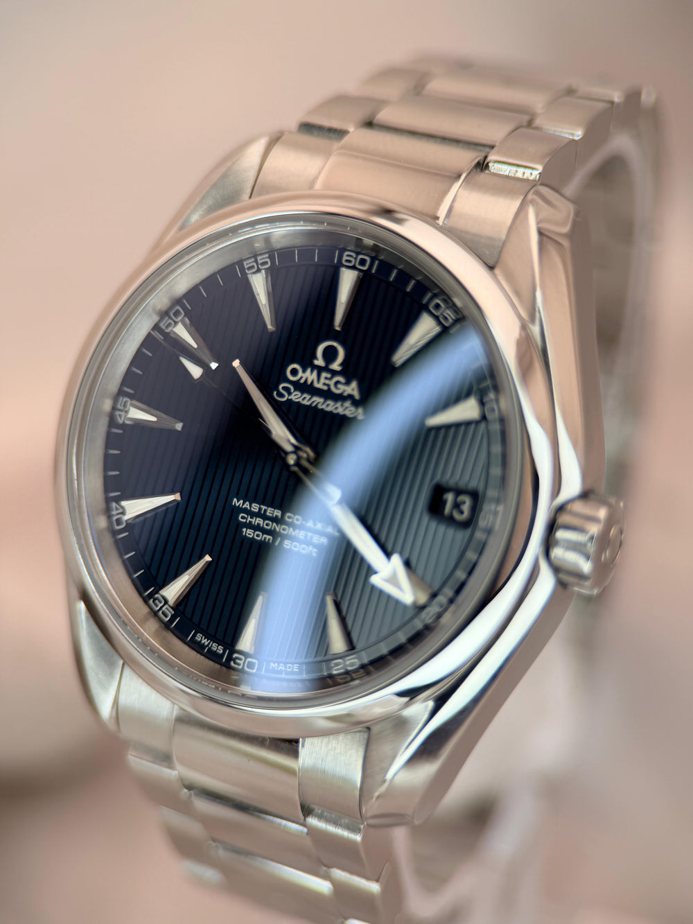 Seamaster Aqua Terra 38.5mm Blue Teak Dial | Ref. 231.10.39.21.03.002 | 2019 Mint Full Set (Serviced)