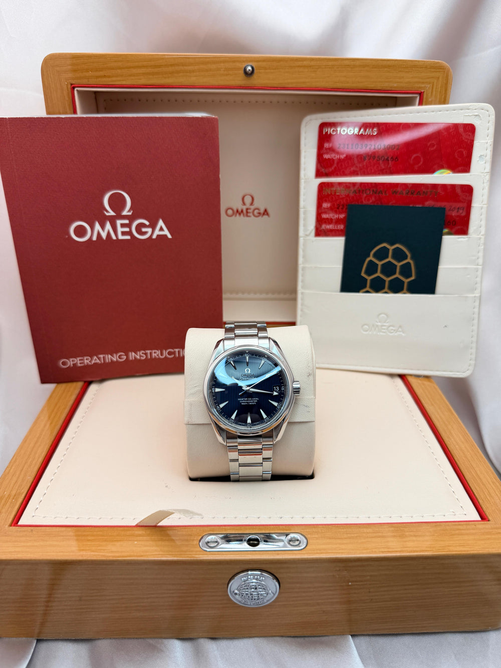 Seamaster Aqua Terra 38.5mm Blue Teak Dial | Ref. 231.10.39.21.03.002 | 2019 Mint Full Set (Serviced)