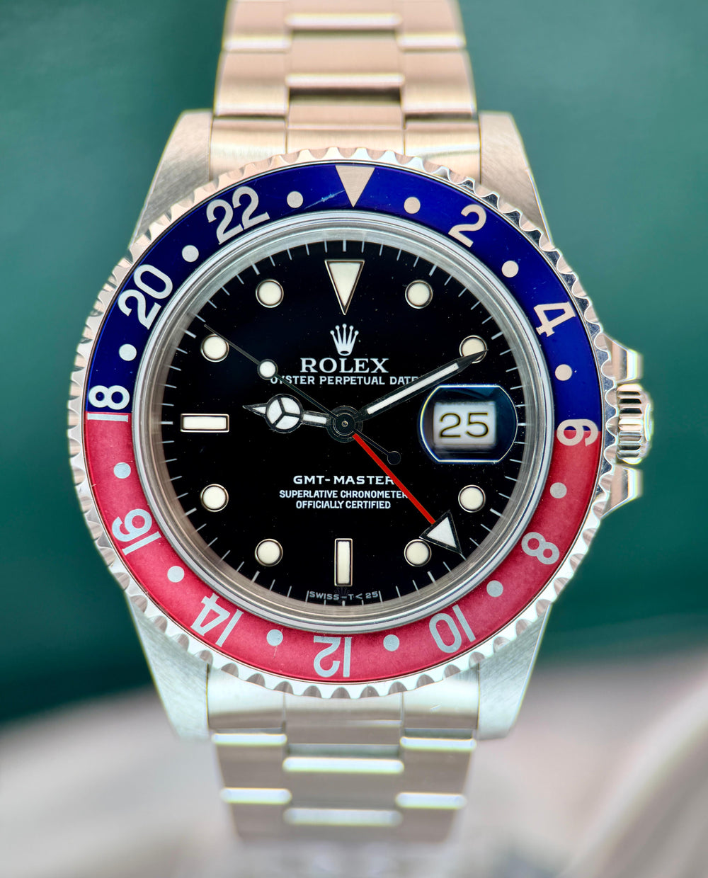 GMT-Master II "Pepsi" 40mm 16710 | 1993 Very Good Full Set (Tritium Dial / Drilled Lugs)