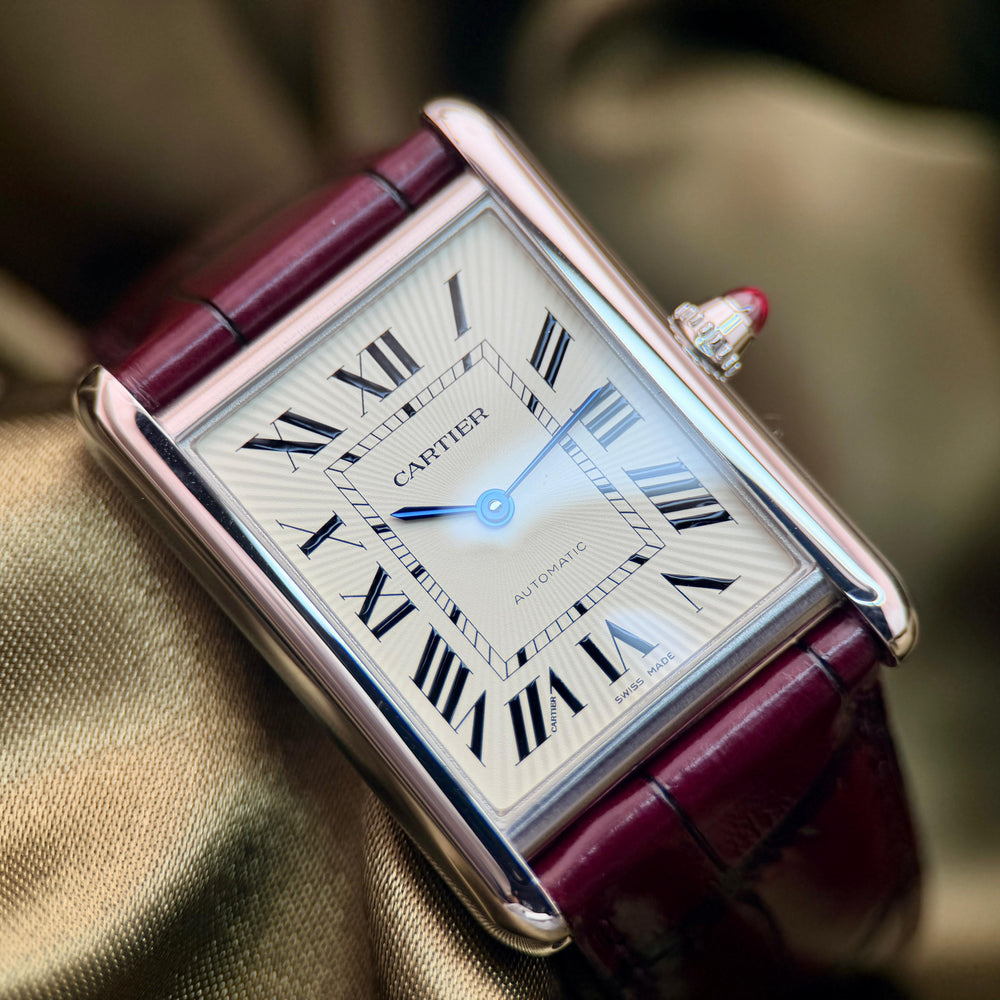 Tank Louis Cartier L model Platinum Ruby Crown WGTA0373 | 2026 Mint Full Set