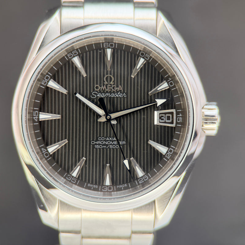 Seamaster Aqua Terra 150M بقطر 38.5 ملم "Skyfall" بمينا رمادي 231.10.39.21.06.001 | بحالة ممتازة جداً، طقم كامل
