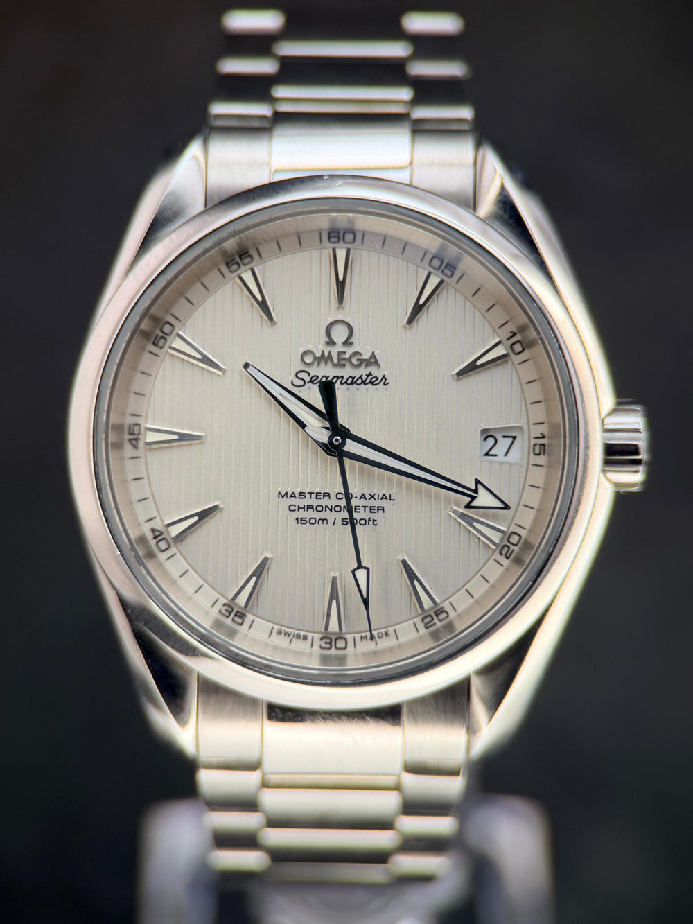 Seamaster Aqua Terra 150M 38.5mm Silvery Teak Dial 231.10.39.21.02.002 | 2018 Mint Full Set (Discontinued)