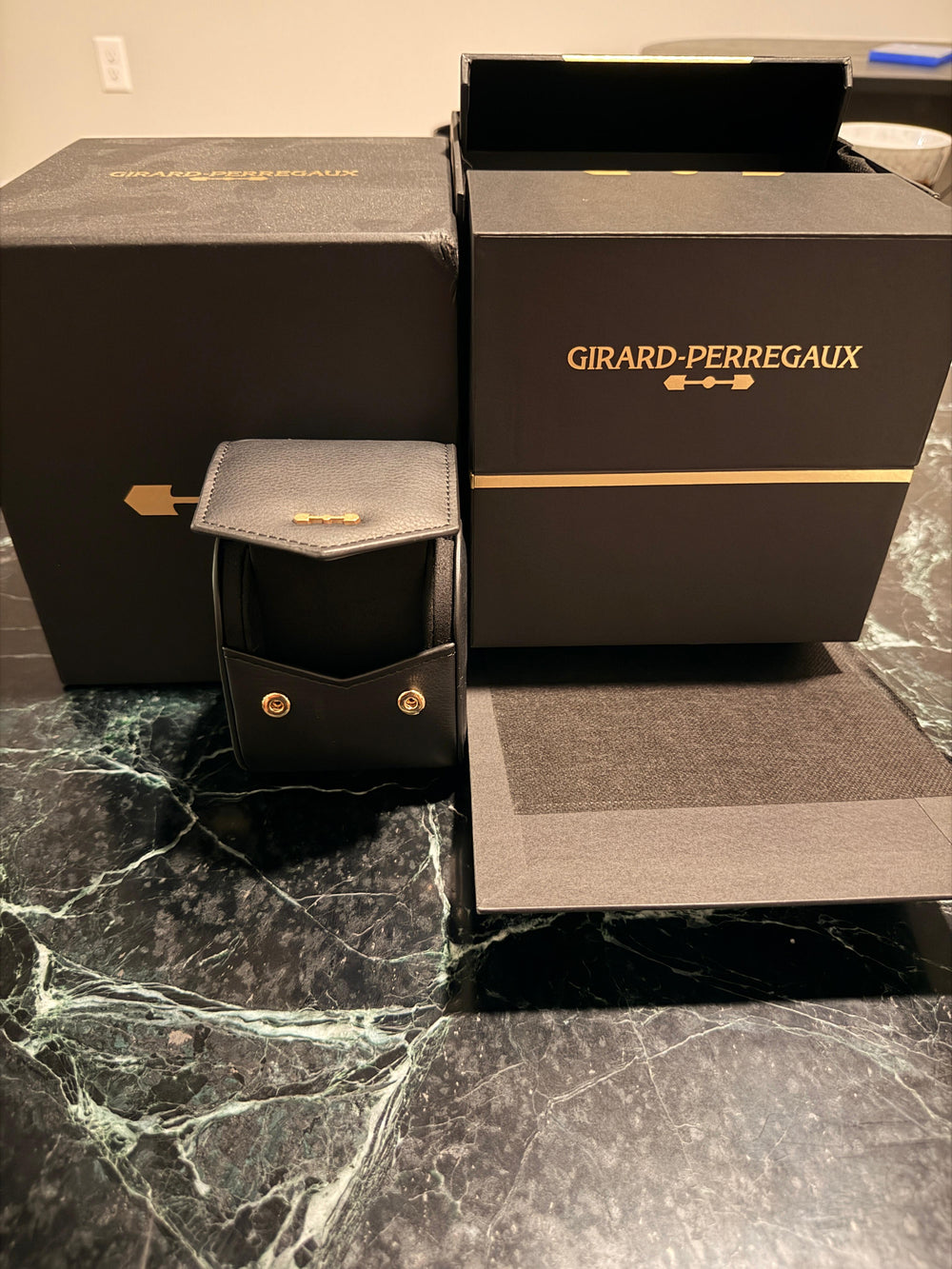 Official Girard-Perregaux Watch Box & Removable Travel Case Set | Brand New Authentic