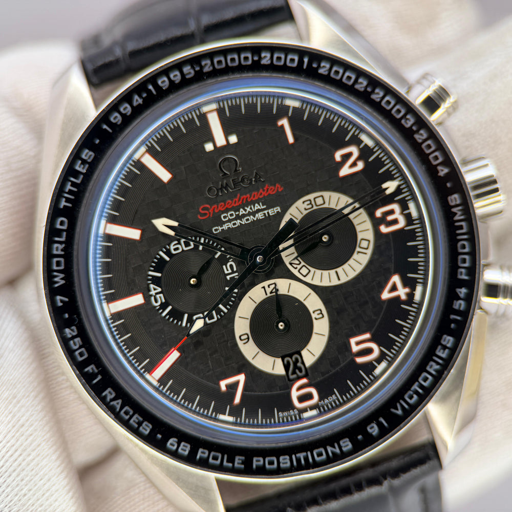 Speedmaster Michael Schumacher "The Legend" 44.25mm 321.32.44.50.01.001 | 2018 Mint Full Set