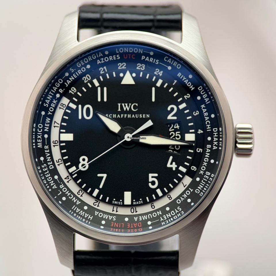 IWC Pilot's Watch Worldtimer 45mm Black Dial | Ref. IW326201 | Box & Papers Full Set