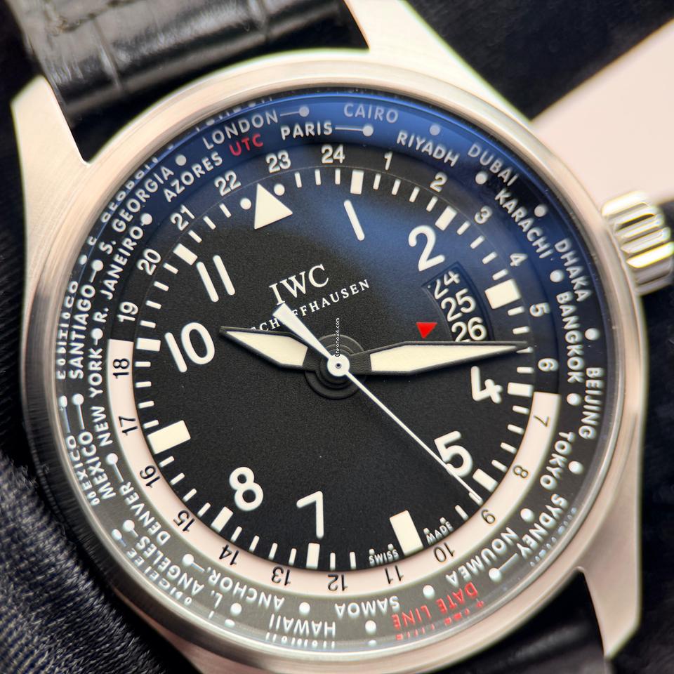 IWC Pilot's Watch Worldtimer 45mm Black Dial | Ref. IW326201 | Box & Papers Full Set